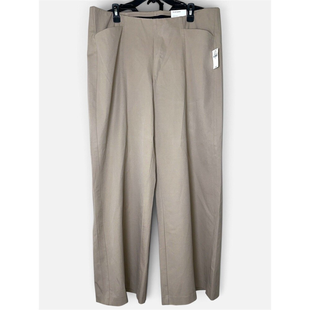 Old Navy High-rise Pull-On Wide-Leg Pants Size XLarge Beige